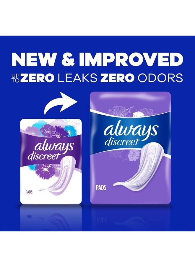 Adult Incontinence & Postpartum Pads for Women, Size 3, Light Absorbency, Regular Length, 30 Count x 3 Packs (90 Count total) (Packaging May Vary)