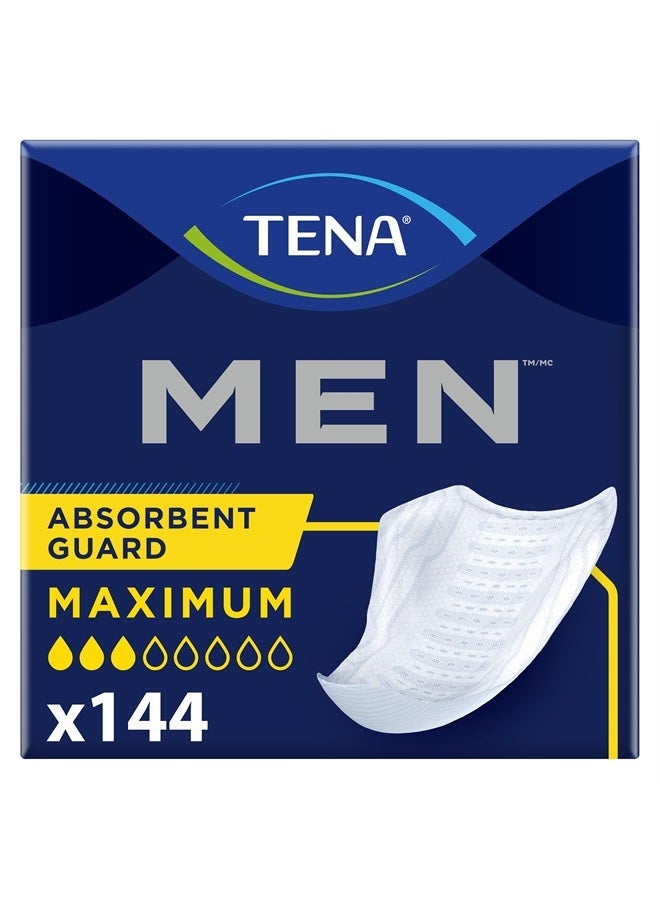 Incontinence Guards for Men, Moderate Absorbency - 48 Count (Pack of 3), Total 144 Count