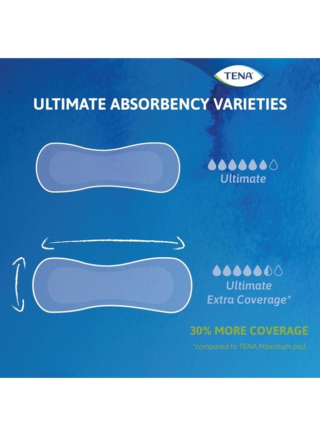 Incontinence Pads, Bladder Control & Postpartum for Women, Ultimate Absorbency, Long Length, Intimates - 156 Count