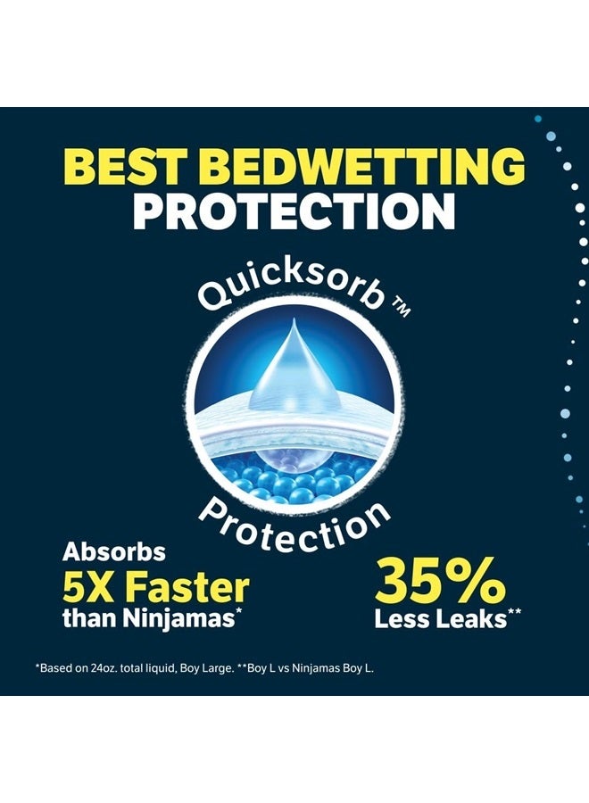 Goodnites Boys' Nighttime Bedwetting Underwear, Size Large (68-95 lbs), 34 Ct (2 Packs of 17), Packaging May Vary