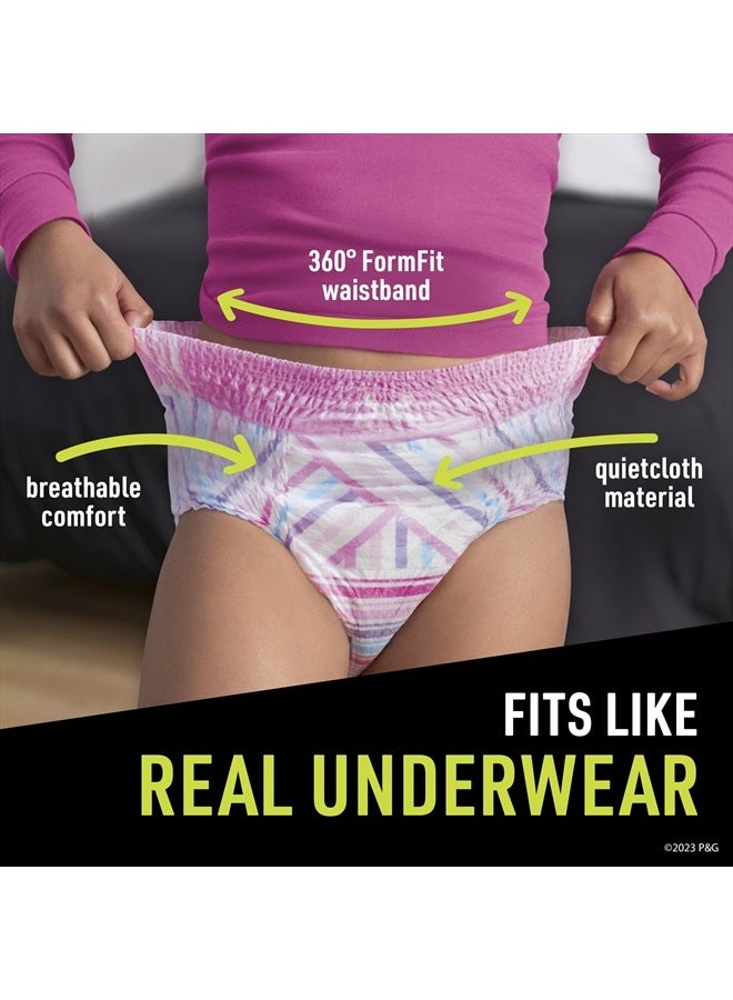 Ninjamas Nighttime Bedwetting Underwear Girls Size L (64-125 lbs) 34 Count (Packaging & Prints May Vary)
