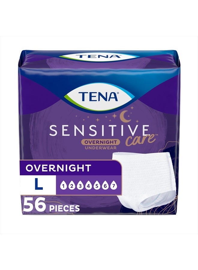 Incontinence Underwear for Women, Overnight Absorbency, Intimates - Large - 14 Count (Pack of 4) (Packaging May Vary)