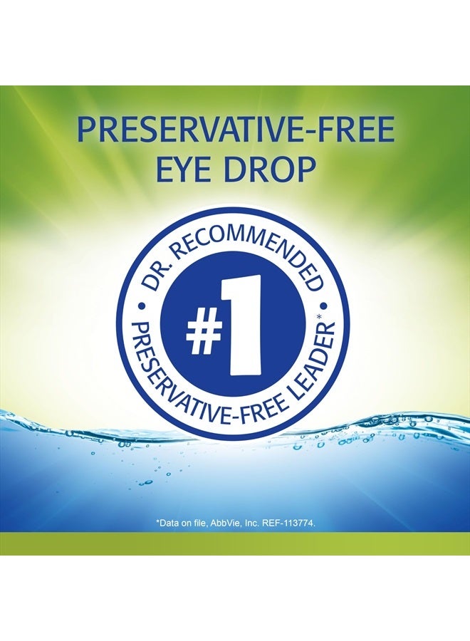 RELIEVA Preservative-Free Tears Lubricant Eye Drops, 0.33 fl oz (10 mL)