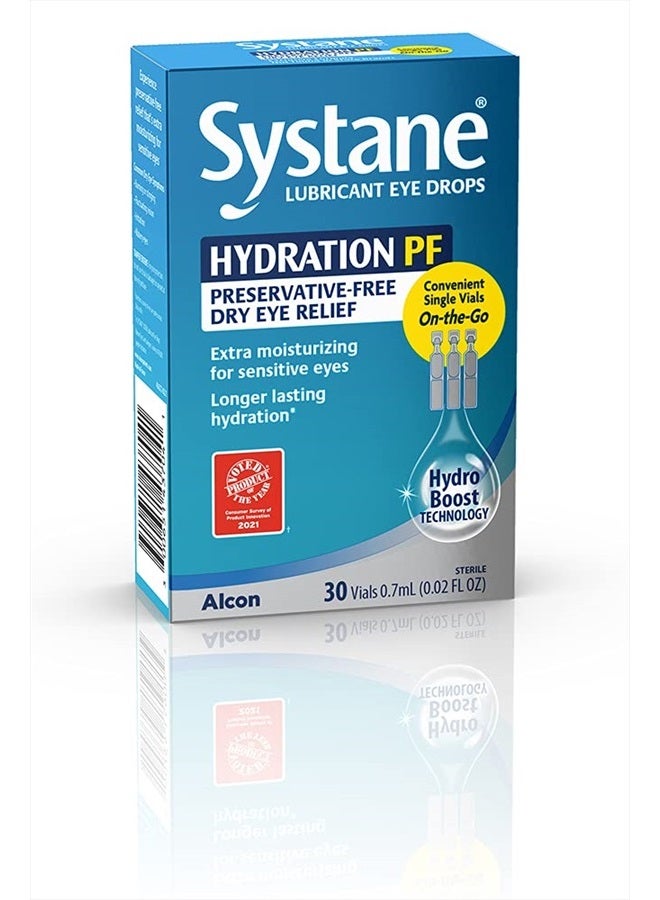 Hydration Preservative-Free Lubricant Eye Drops, 0.7 ml, 30 Vials