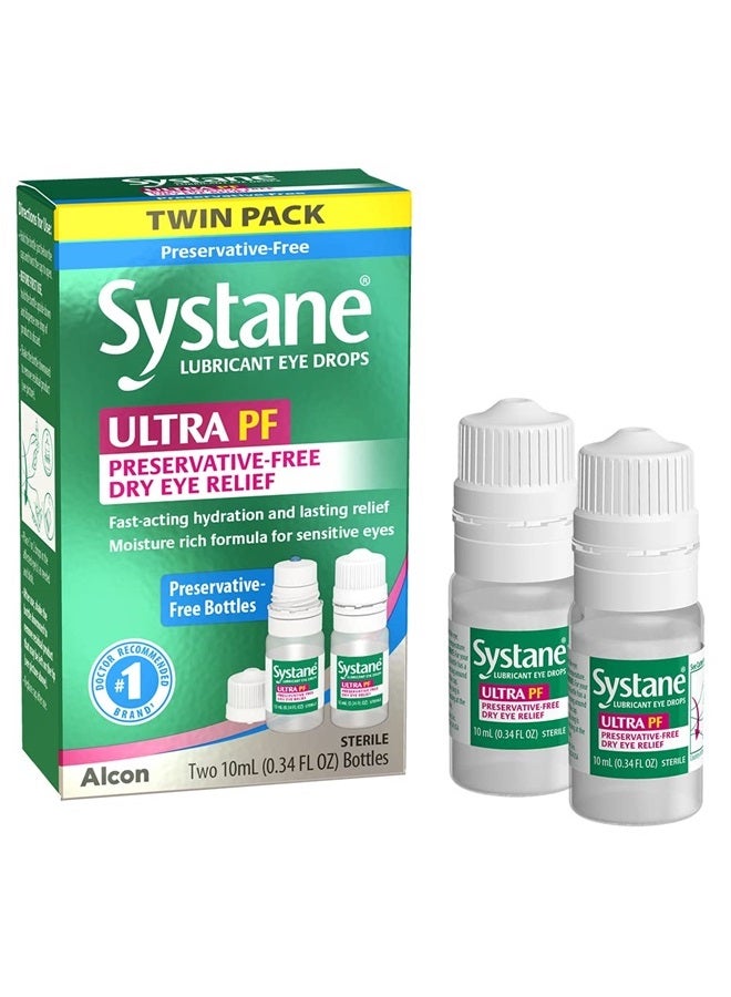 Ultra Multi-Dose Preservative-Free Eye Drops Twin Pack (2x10ml)