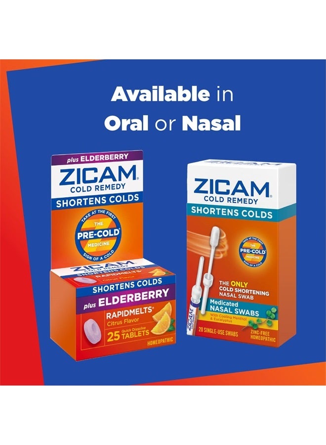 Cold Remedy Zinc Rapidmelts, Citrus Flavor, 25 Count (Pack of 2)