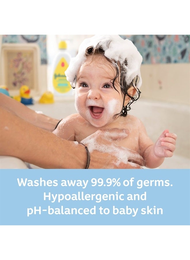 Head-To-Toe Gentle Baby Body Wash & Shampoo, Tear-Free, Sulfate-Free & Hypoallergenic Bath Wash & Shampoo for Baby's Sensitive Skin & Hair, Washes Away 99.9% Of Germs, 18 Fl. Oz