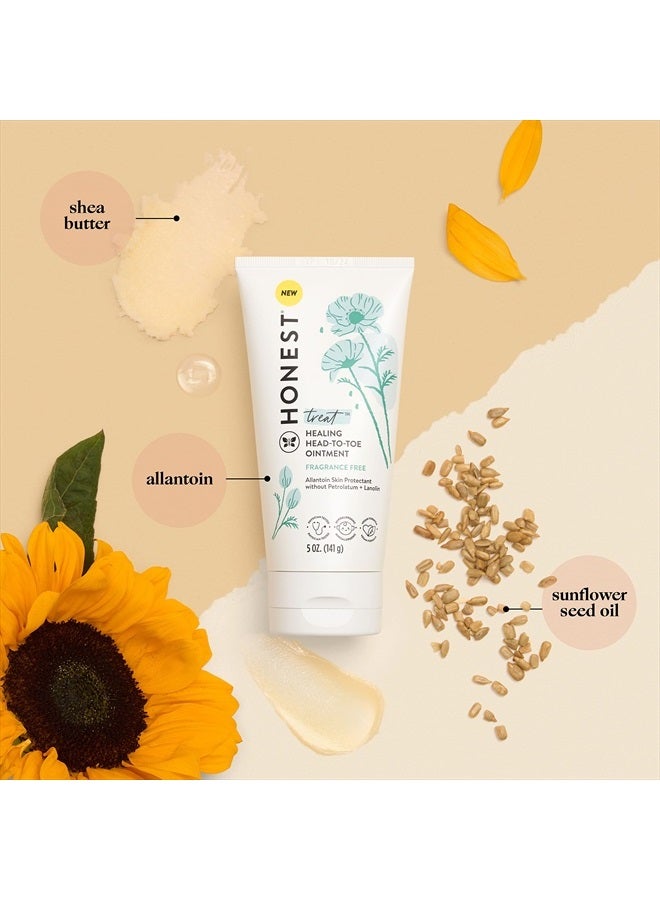 Head to Toe Multi-Purpose Healing Ointment | Gentle for Baby | Hypoallergenic, Vegan, Allantoin-Powered | 5 oz