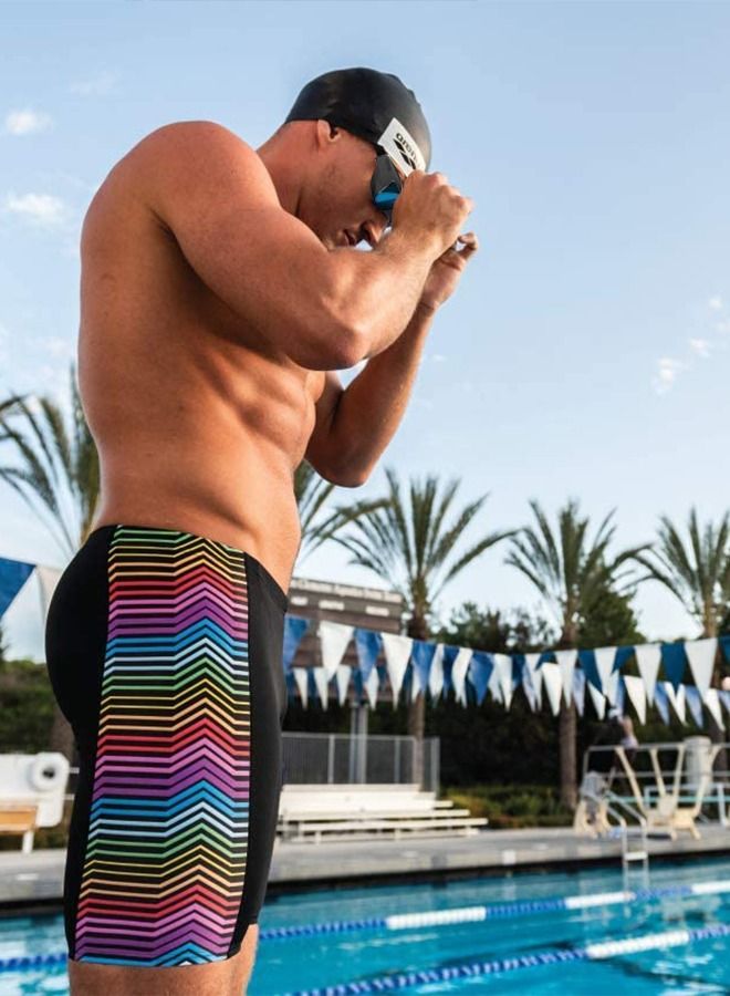 Swimming Goggles Adult Racing Wide Vision Leak-proof UV Protection Waterproof  Anti-fog for Men  Woman in Races - Black