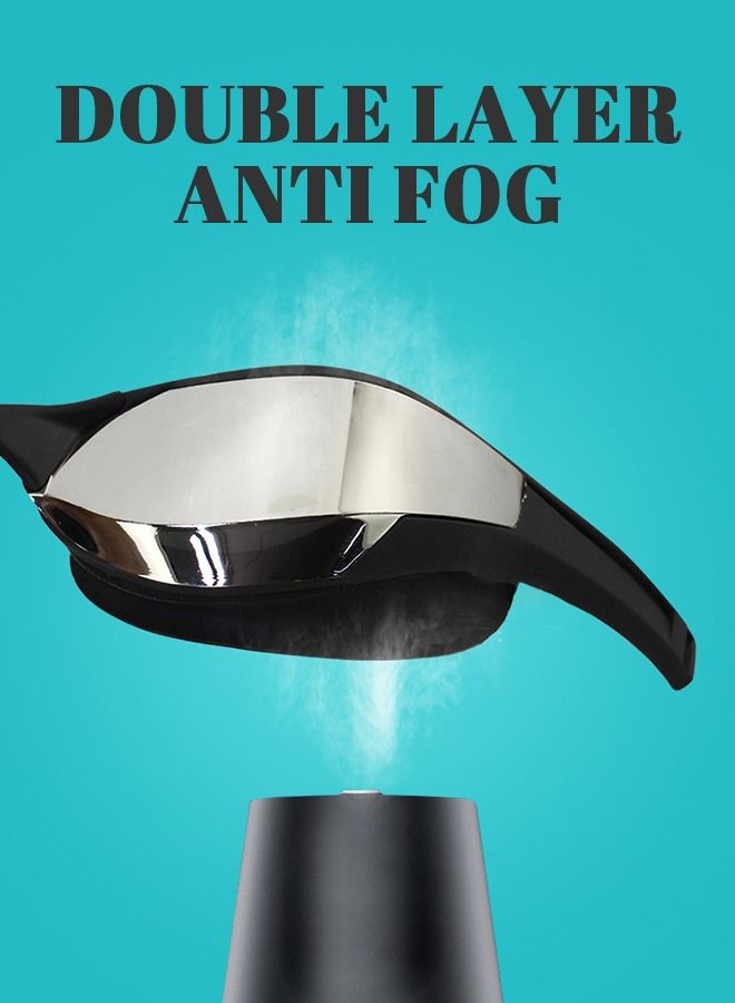 Swimming Goggles Adult Racing Wide Vision Leak-proof UV Protection Waterproof  Anti-fog for Men  Woman in Races - Black