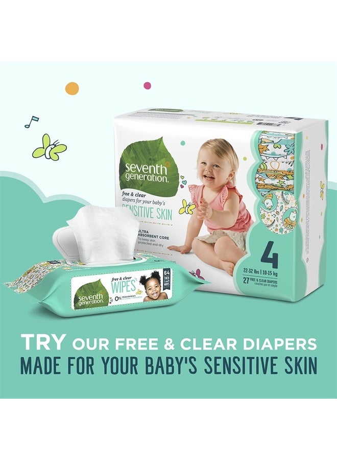 Baby Wipes Sensitive Protection with Snap Seal Unscented Baby Wipes 64 Count