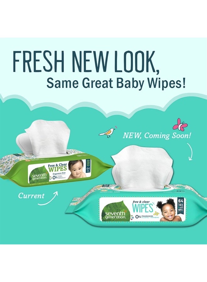 Baby Wipes Sensitive Protection with Snap Seal Unscented Baby Wipes 64 Count