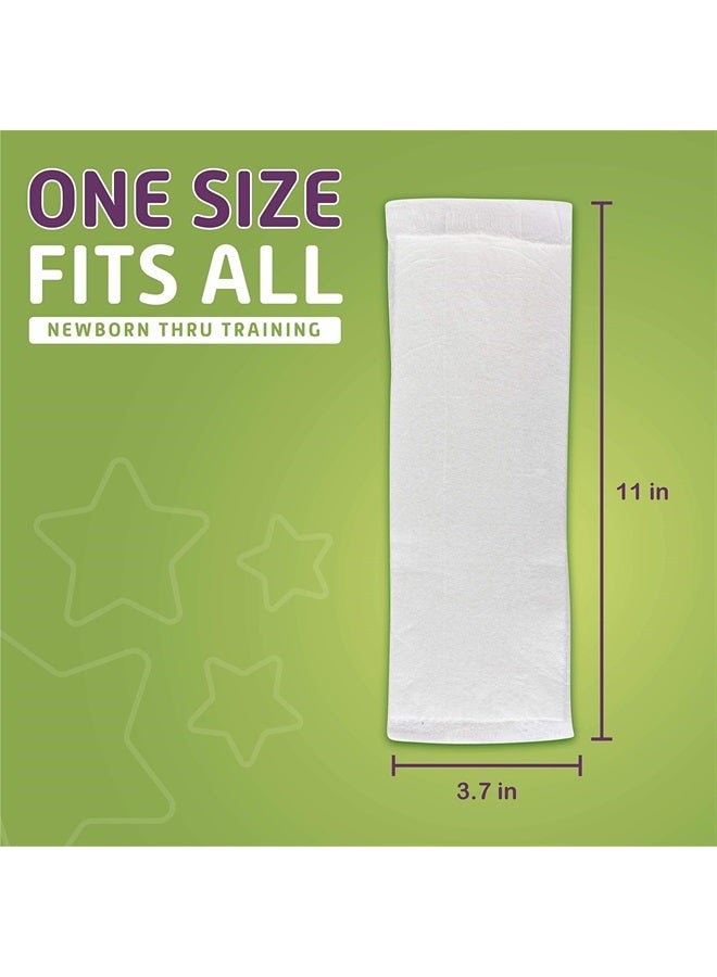 Dimples Booster Pads, Baby Diaper Doubler with Adhesive - 1 Size Fits All Diapers - Boosts Diaper Absorbency - No More leaks 90 Count (with Adhesive for Secure Fit)