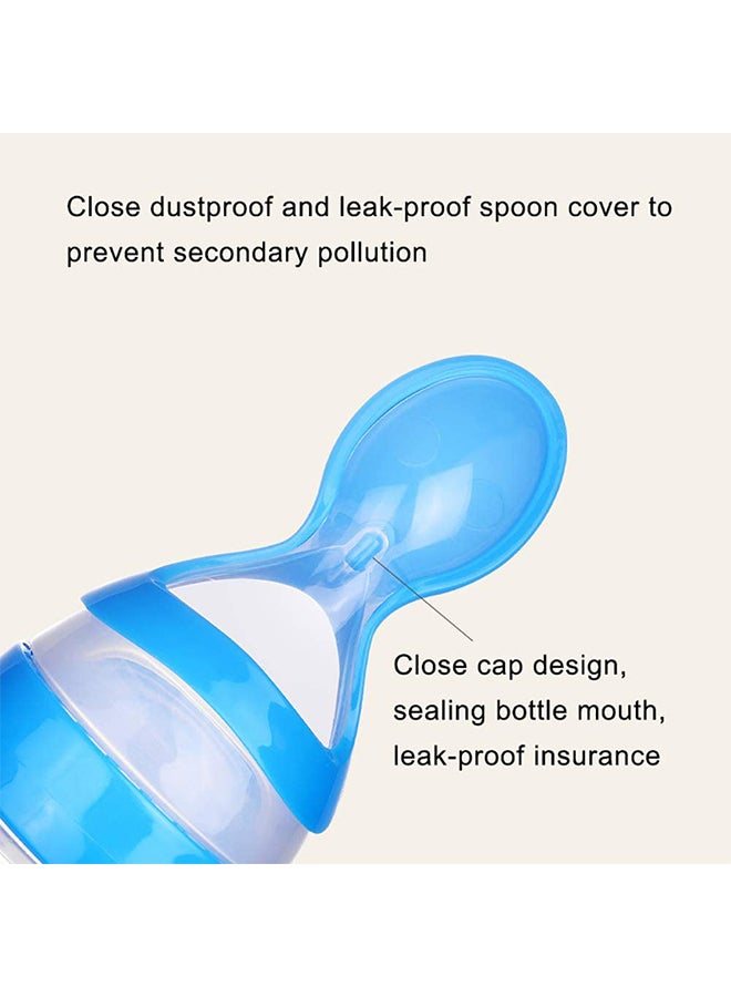 Silicone Squeeze Bottle Spoon For Baby Feeding