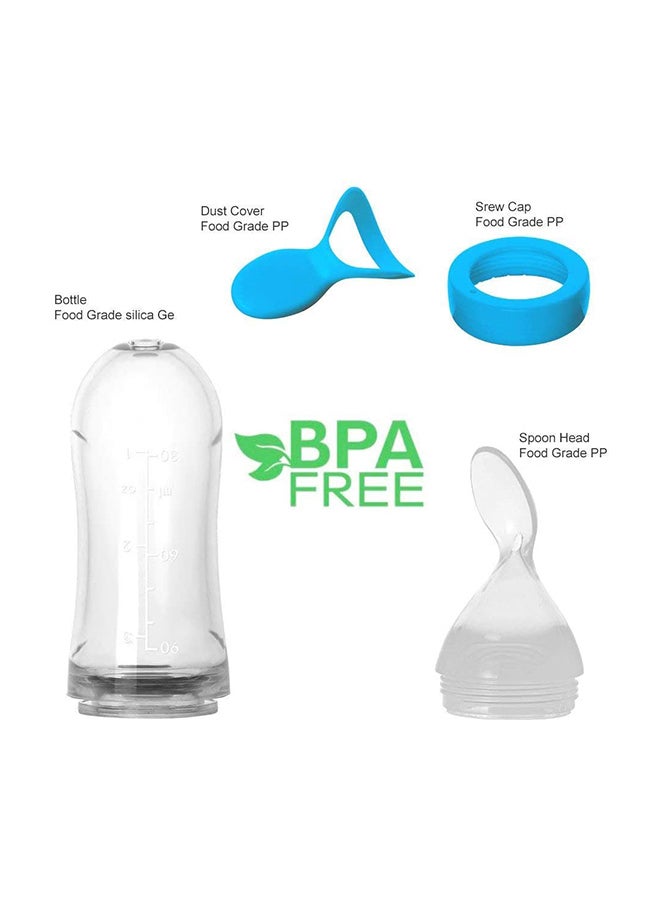 Silicone Squeeze Bottle Spoon For Baby Feeding