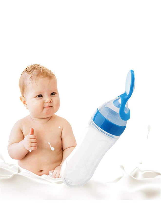 Silicone Squeeze Bottle Spoon For Baby Feeding