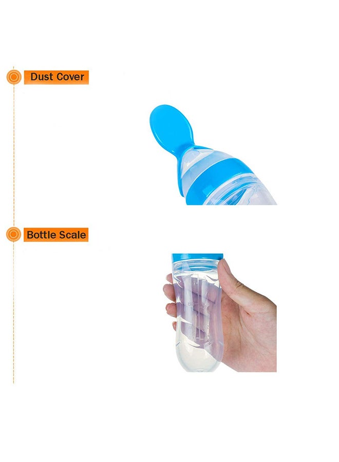 Silicone Squeeze Bottle Spoon For Baby Feeding