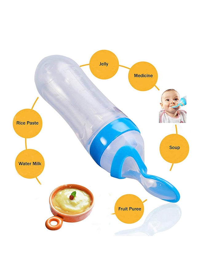 Silicone Squeeze Bottle Spoon For Baby Feeding