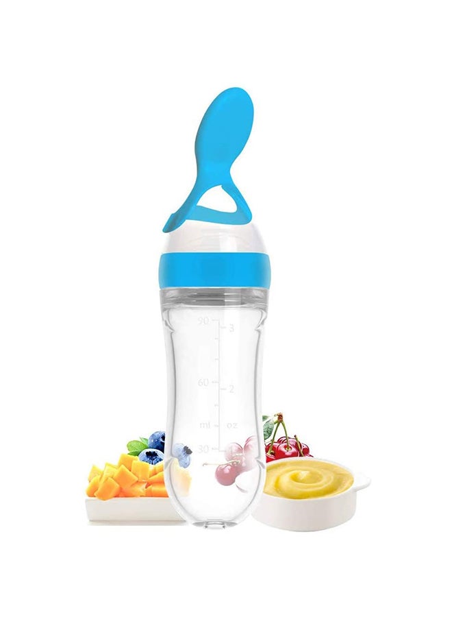 Silicone Squeeze Bottle Spoon For Baby Feeding