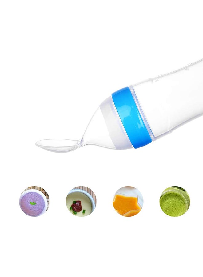 Silicone Squeeze Bottle Spoon For Baby Feeding