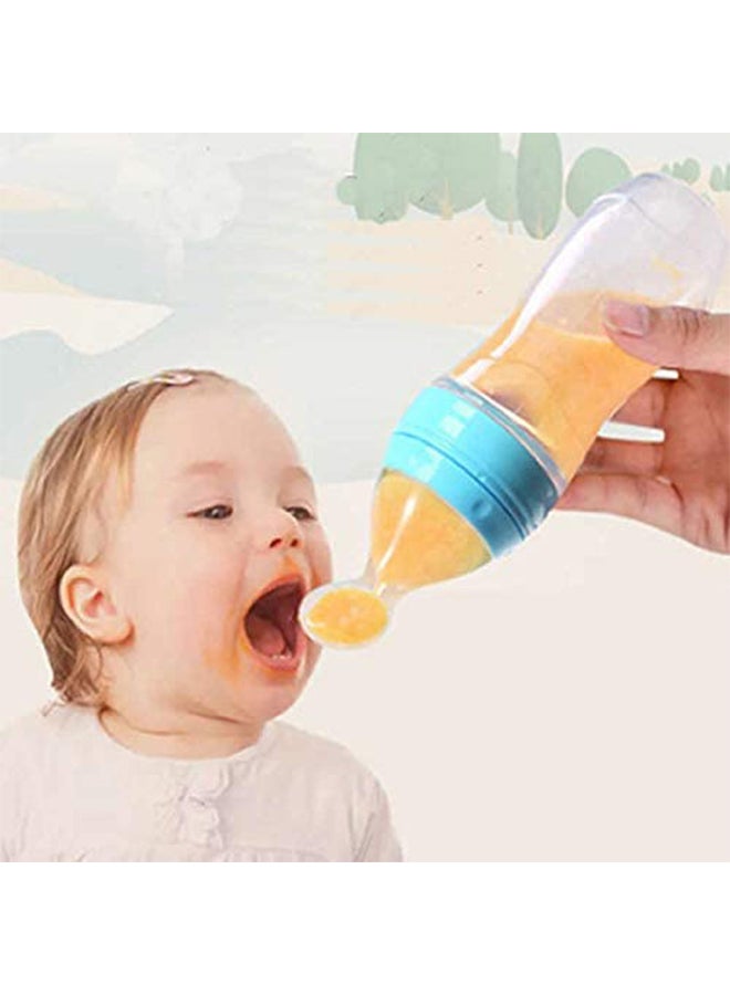 Silicone Squeeze Bottle Spoon For Baby Feeding