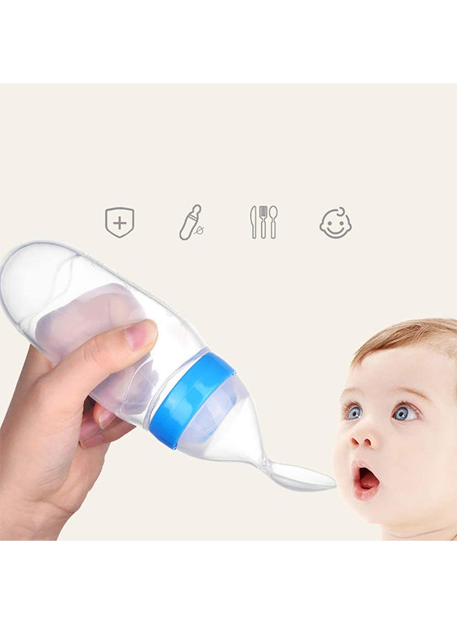 Silicone Squeeze Bottle Spoon For Baby Feeding