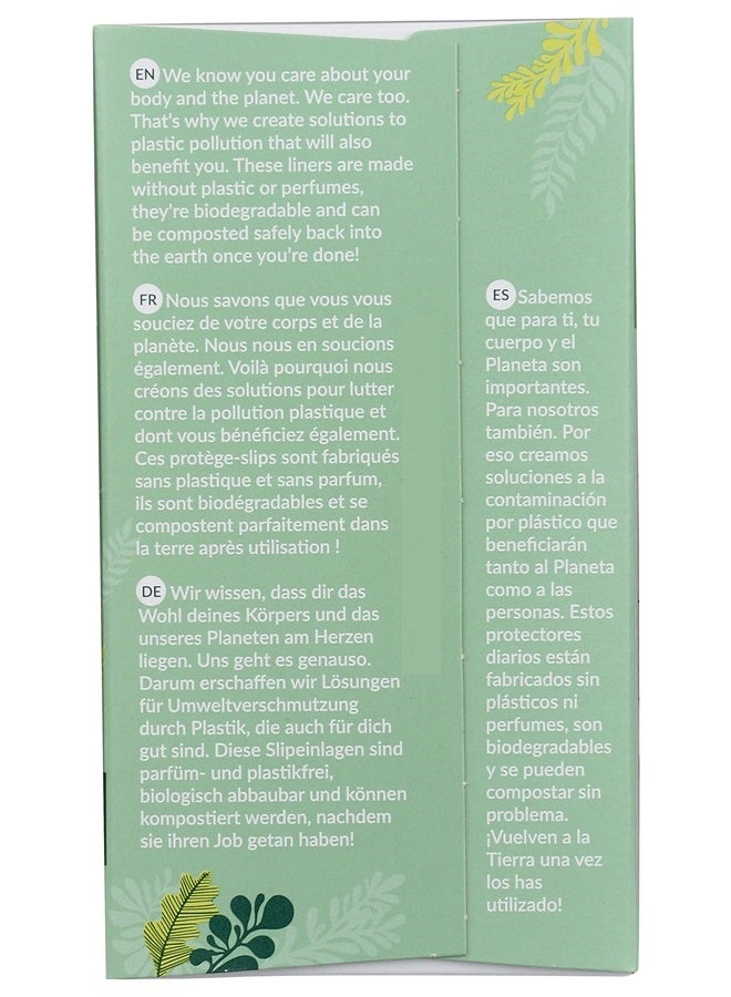 Natracare Natural Organic Normal Panty Liners, Made with Certified Organic Cotton, Ecologically Certified Cellulose Pulp and Plant Starch (1 Pack, 18 Liners Total)