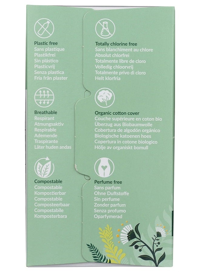 Natracare Natural Organic Normal Panty Liners, Made with Certified Organic Cotton, Ecologically Certified Cellulose Pulp and Plant Starch (1 Pack, 18 Liners Total)