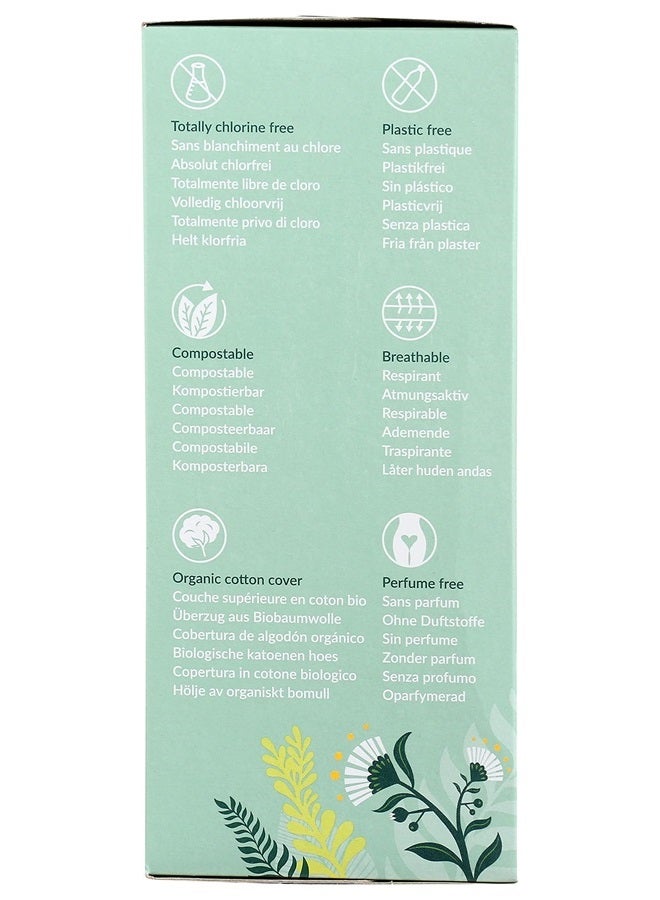 Natracare Natural Organic Curved Panty Liners, with Certified Organic Cotton, Ecologically Certified Cellulose Pulp and Plant Starch (1 Pack, 30 Liners Total)