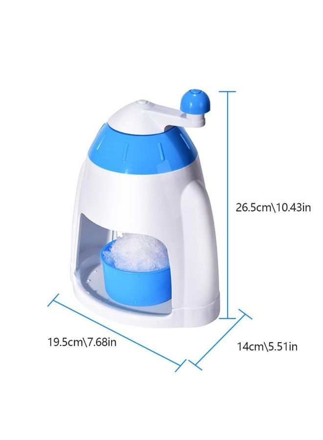 Manual Ice Crusher Machine Blue