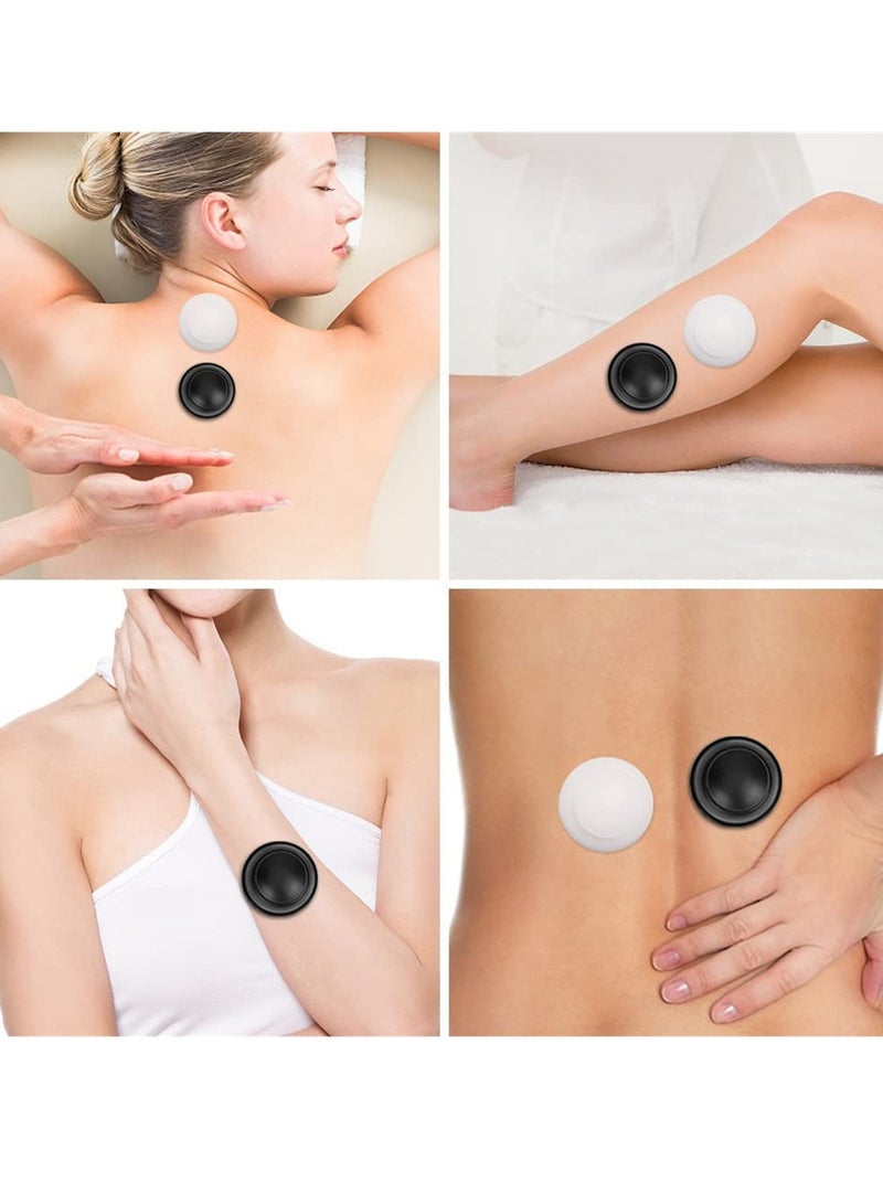 Silicone Cupping Therapy Sets, 12 Pcs Professional Vacuum Suction Cups for Facial and Body Massage, Deep Tissue Relief, Myofascial Release, Muscle Relaxation, Anti-Cellulite Treatment
