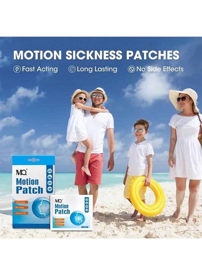 Motion Sickness Patch,30 Count,Non Drowsy Sea Sickness Patches Behind Ear for Cruise Ship Travel, Waterproof Car Sick Patches Fast Acting & Long Last 72H