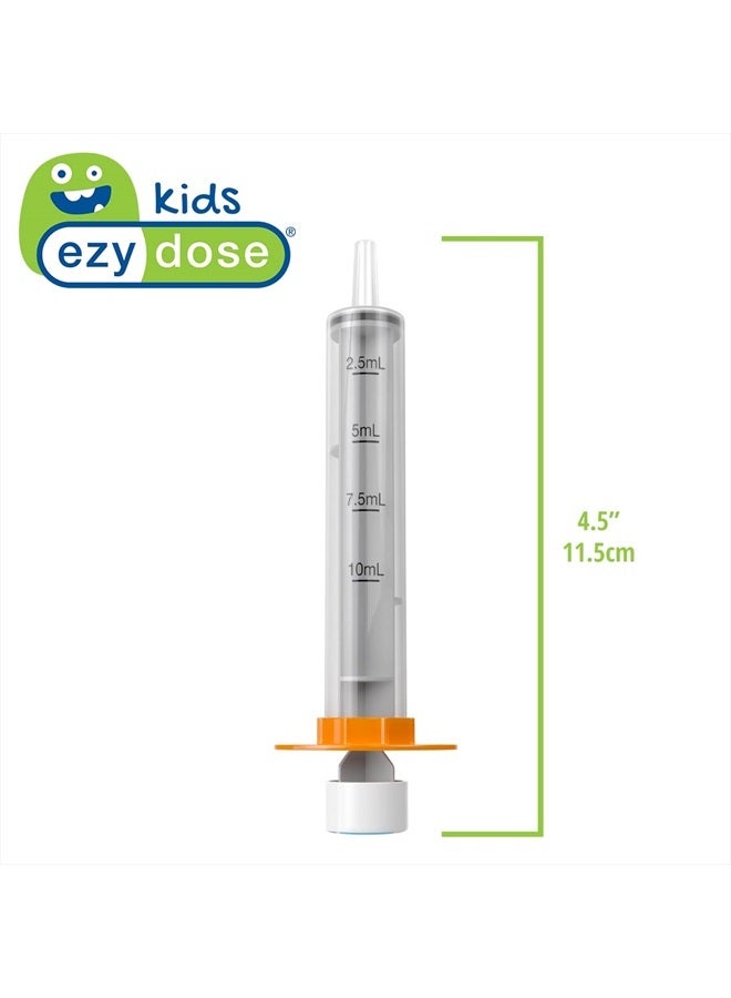 Kids Baby Oral Syringe & Dispenser, True Easy Design for Liquid Medicine, Easy to Control, 10 mL/2 TSP Color Coded, BPA Free