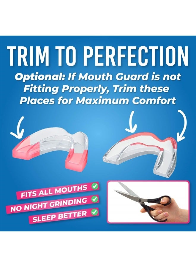 Mouth Guard for Grinding Teeth [6 Pack - Mixed] Comes in 2 Sizes for Light and Heavy Grinding | Comfortable Custom Mouth Guard for Clenching Teeth at Night, Bruxism, Whitening Tray & Guard