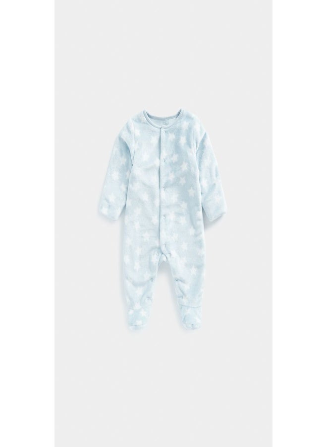 Blue Star Fleece Sleepsuit