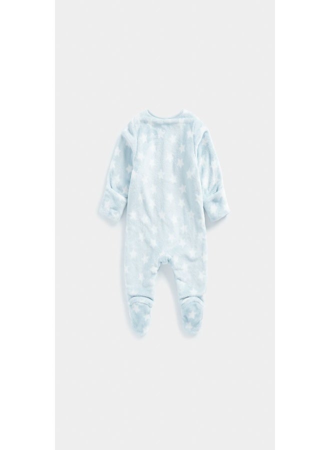 Blue Star Fleece Sleepsuit