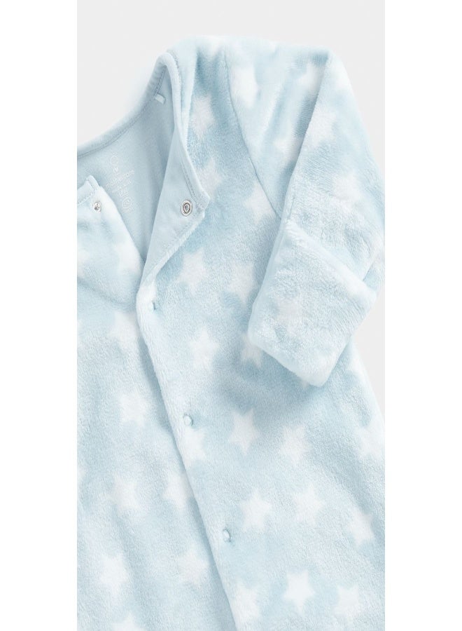 Blue Star Fleece Sleepsuit