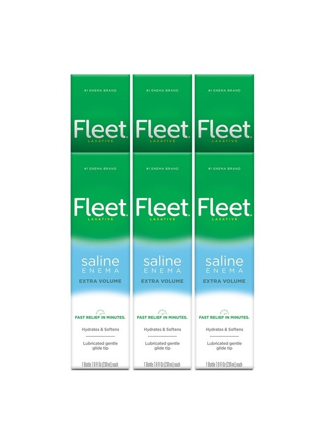 Laxative Saline Enema, 7.8 Fl Oz (Pack of 6)