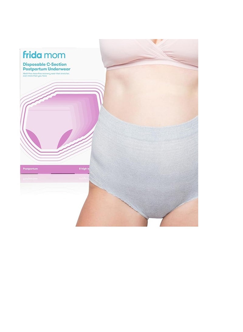 Disposable C Section Postpartum Underwear 8 High Waist Briefs  Regular Size fit