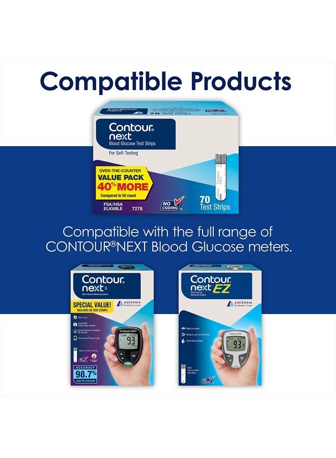 CONTOUR NEXT Blood Glucose Test Strips for Diabetes, 15 Count