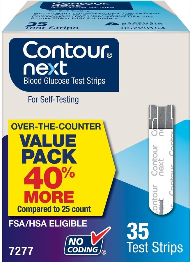 CONTOUR NEXT Blood Glucose Test Strips for Diabetes, 35 Count