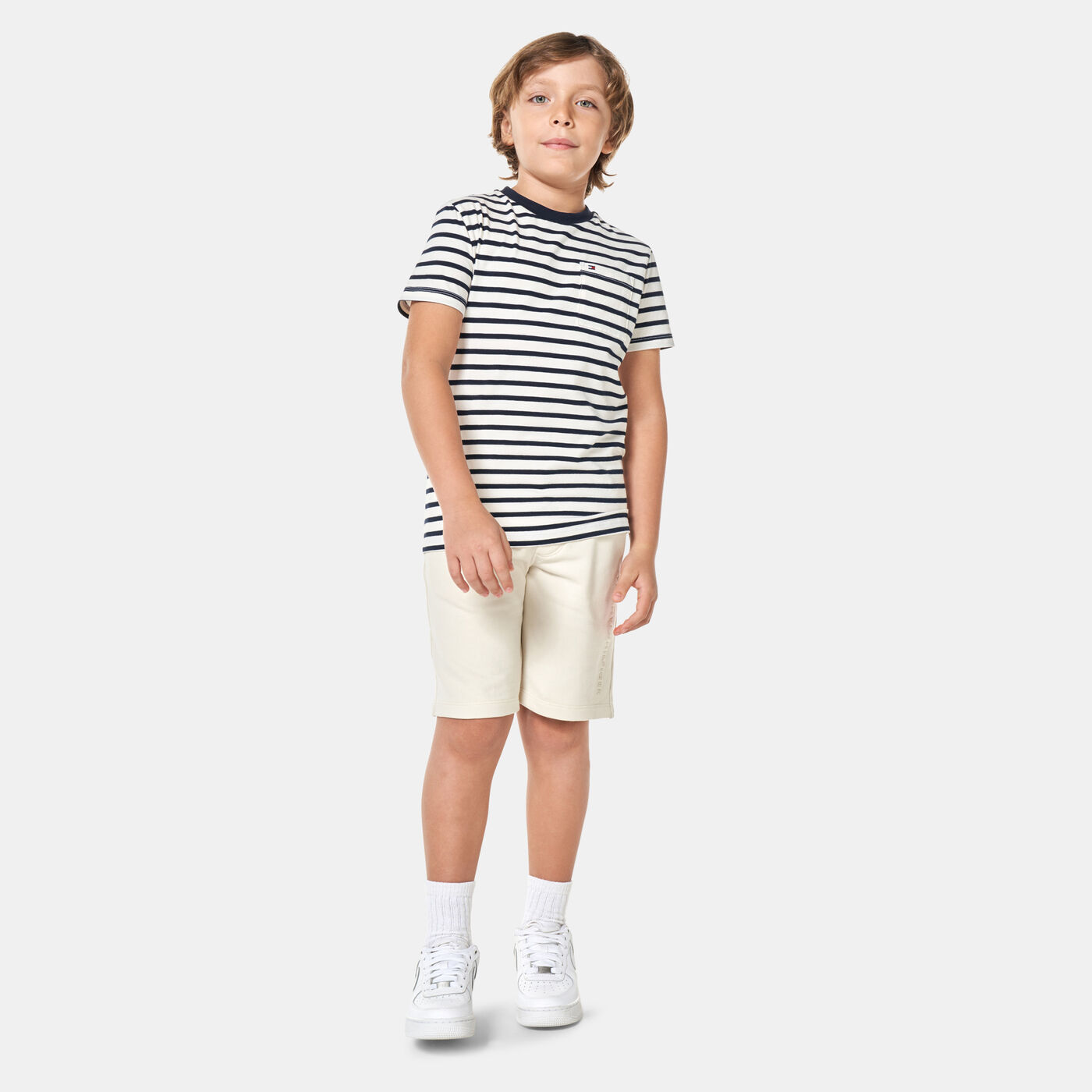 Kids' Breton Stripe Pocket T-Shirt (Older Kids)