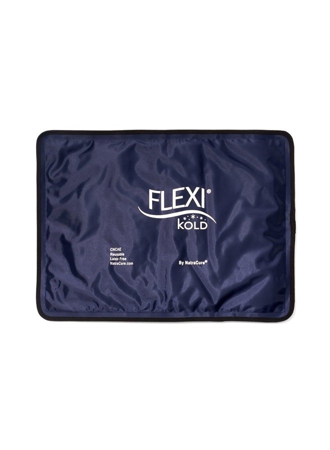 FlexiKold Large Gel Soft Flexible Ice Packs for Injuries Reusable – Cooling Pad Ice Wrap for Injuries, Back Pain, Migraine Relief, Surgery Recovery, Headache, Shoulder – Standard – 10.5” x 14.5”