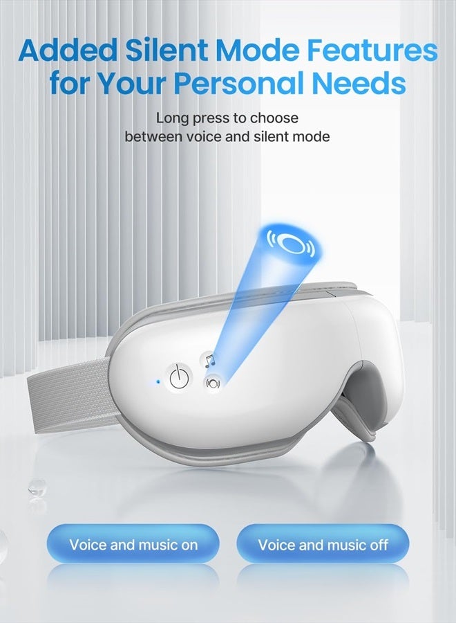 Eyeris 1 Mothers Day Gifts, Eye Massager with Heat, Gifts for Mom/Dad, Heated Eye Mask with Bluetooth Music, Face Massager, Eye Care Device, Smart Eye Mask for Relax Eye, Reduce Eye Strain