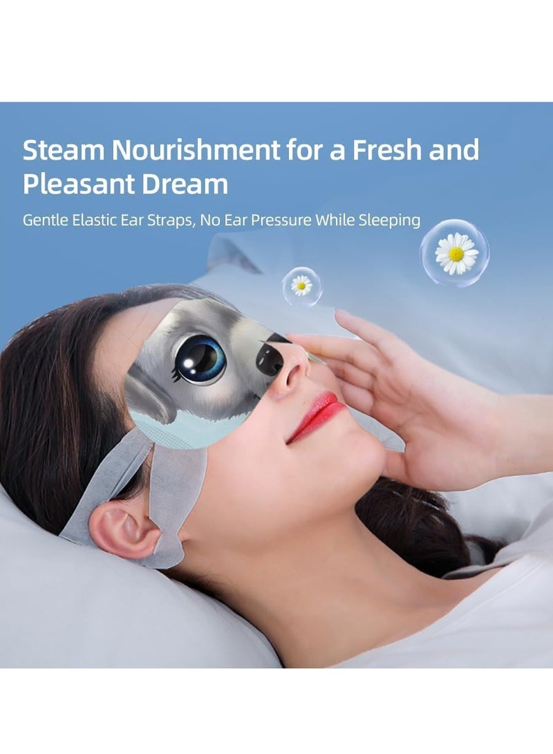 Steam Eye Masks for Dry Eyes, Self Heating Eye Mask, Disposable SPA Warm Eye Mask, Sleep Eye Mask for Dry Eyes, Dark Circles, Puffy Eyes, Puffiness, Relief Stress Eye Fatigue, Migraine 30 Packs