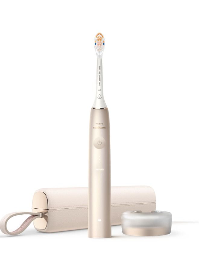 Philips Sonicare 9900 Prestige Rechargeable Electric Power Toothbrush with SenseIQ and AI-powered Sonicare app; Colour Champagne - HX9992/21