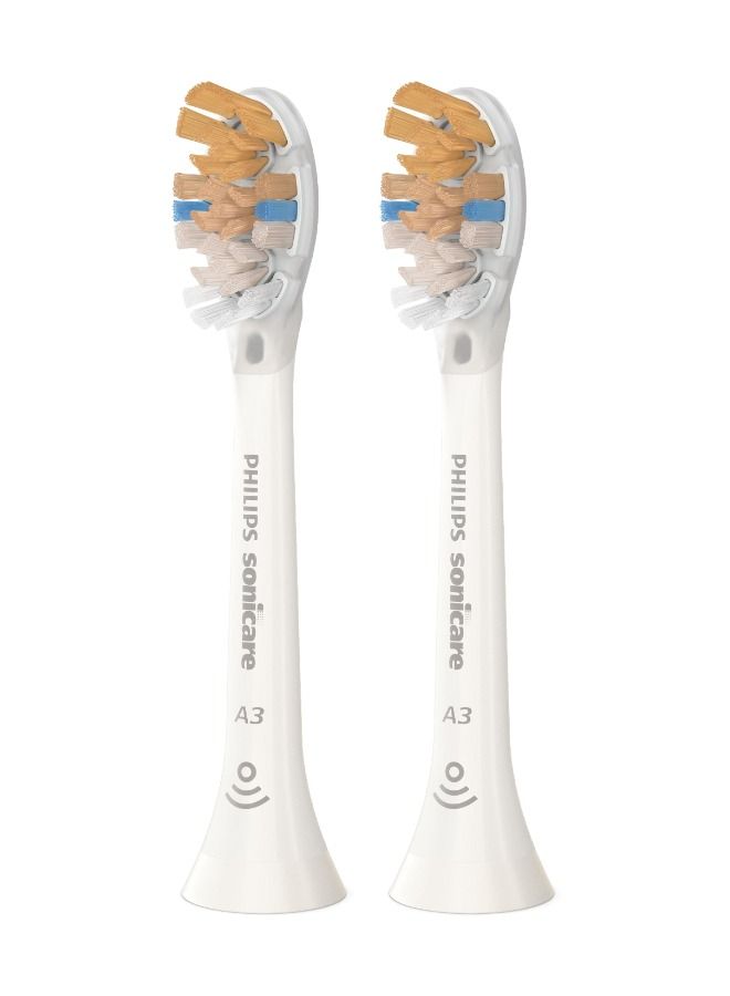 Philips Sonicare Premium All-in-One Brush Head for Complete Care -Pack of 2, White, HX9092/67