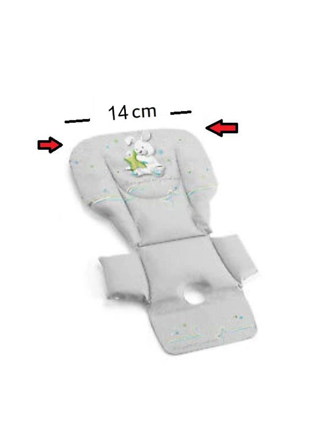 Soffice Seat Padding Baby Dining Chair Cover, Spills, Crumbs, Water Resistant, Soft Cushion Liner, Booster Mat Pads, Feeding, High Chair Protector, Universal Replacement, Accessories - Assorted