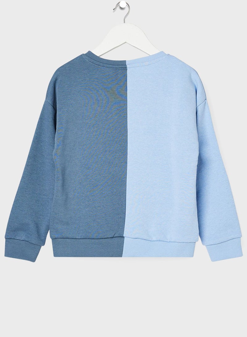 Kids Colourblock Sweatshirt