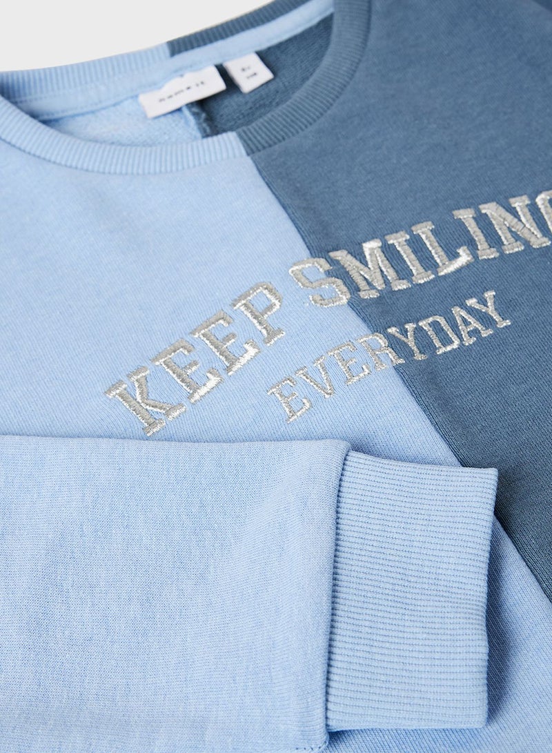 Kids Colourblock Sweatshirt